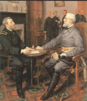 General Grant and Lee Surrender Meeting.jpg