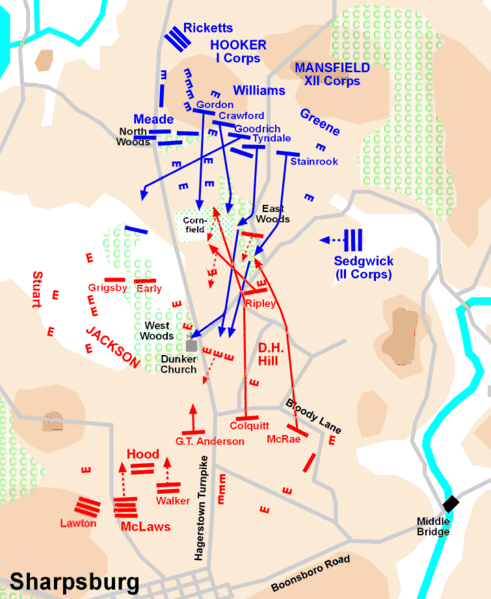 Antietam Battlefield Map.gif