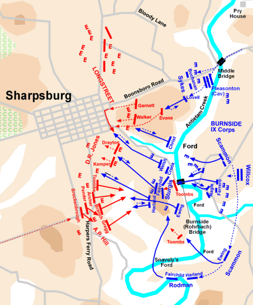 Antietam Civil War Map.gif