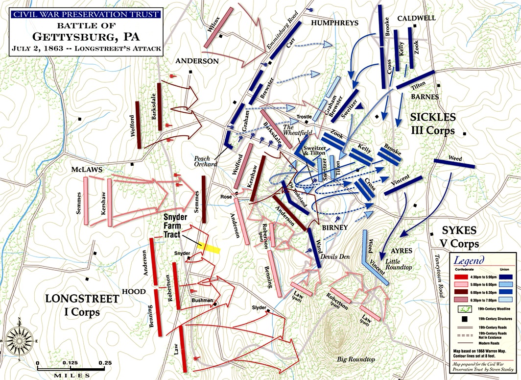 Longstreet's Attack, Gettysburg, July 2, 1863.jpg