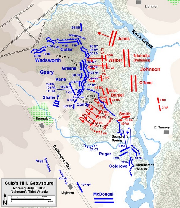 Culp's Hill, Gettysburg, Third Day.jpg
