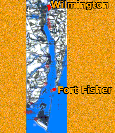 Fort Fisher and Wilmington Civil War Map.gif