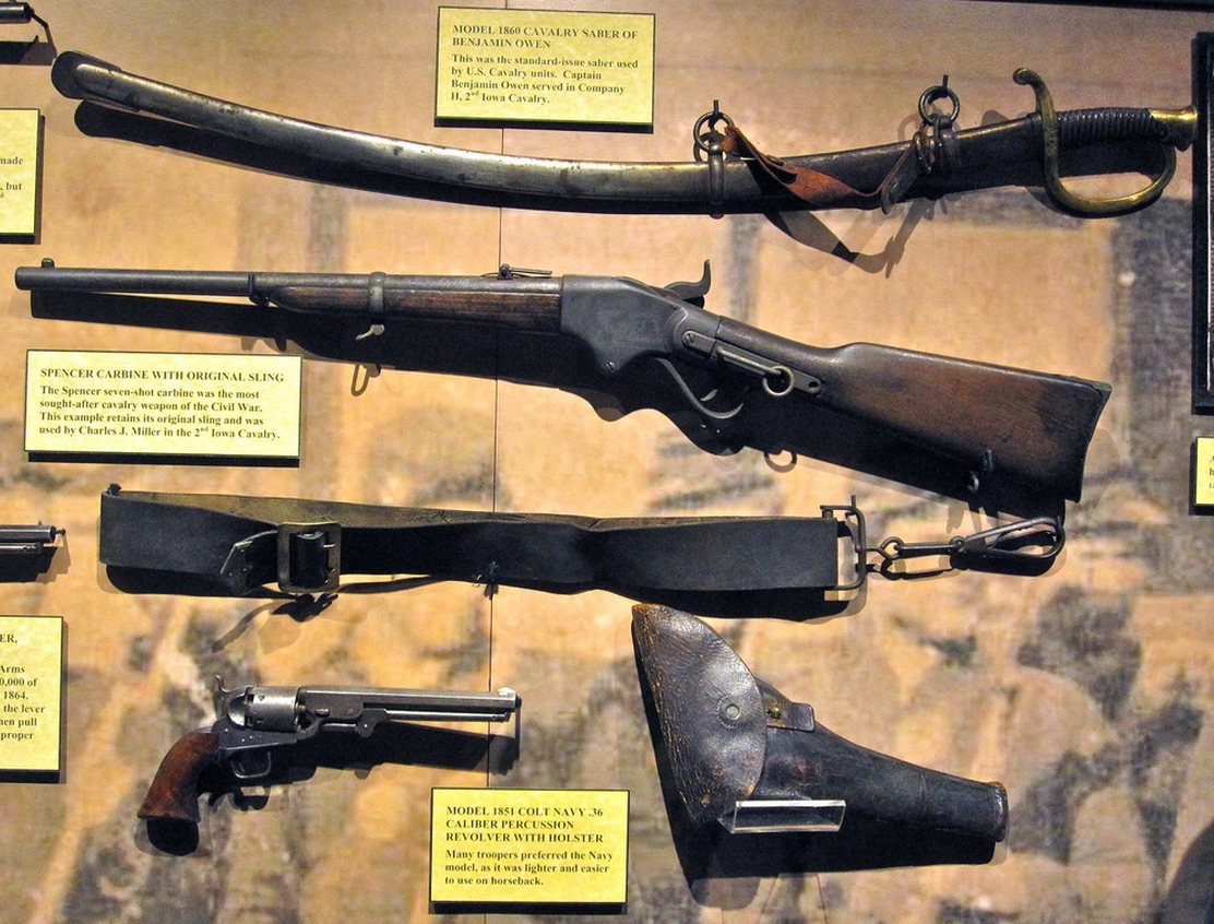 Civil War revolver, rifle, and sword.jpg