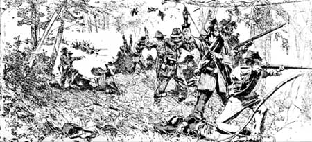 Confederate line of battle in chickamauga.jpg