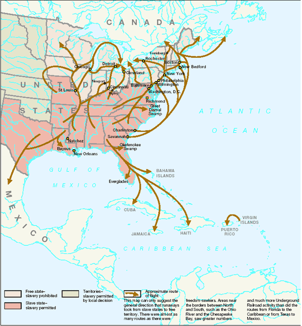 The Underground Railroad Map.gif