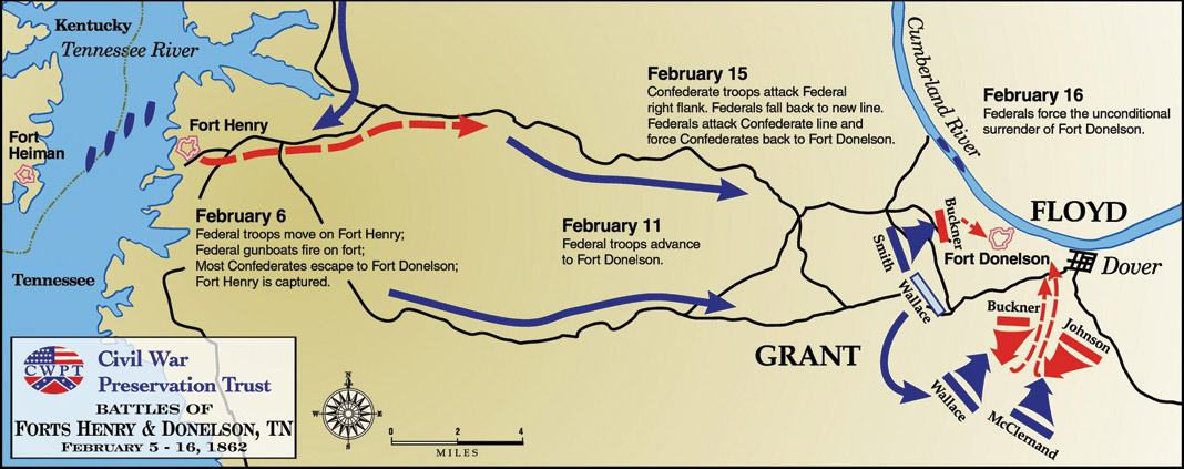 Battle of Fort Donelson Map 1862.jpg