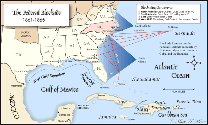 US Navy Civil War Blockade Map.gif