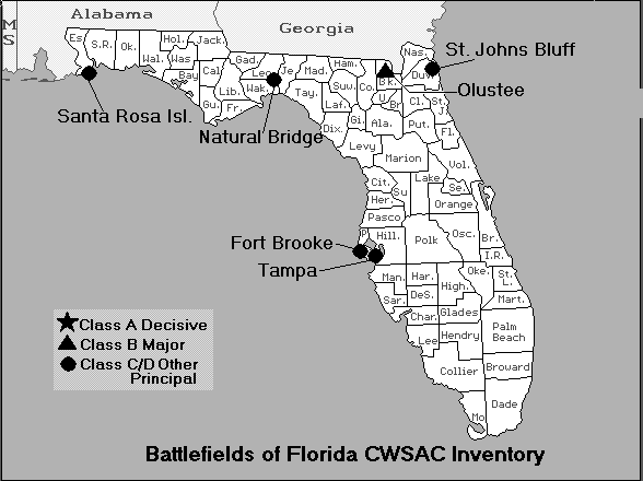 Map of Principal Civil War Battles in Florida.gif