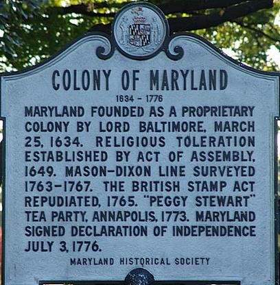 Founder of Maryland Historical Marker.jpg