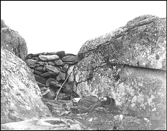 Confederate Sharpshooter? - Gettysburg, PA - Signs of History on