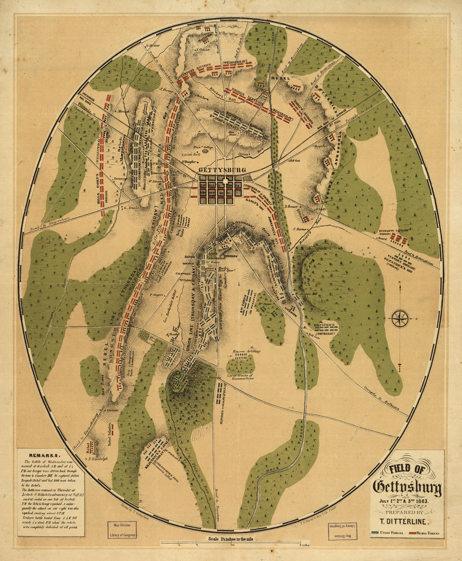 Historical Battle of Gettysburg Map.jpg