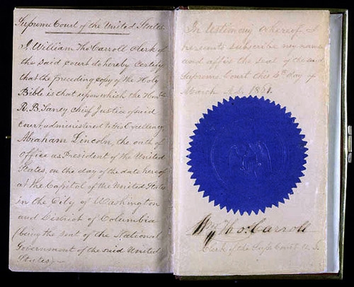 Abraham Lincoln Inaugural Bible.jpg