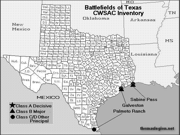 Map of Texas Civil War Battles.gif