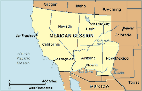 Washington Treaties Mexican Cession Treaty Map.gif