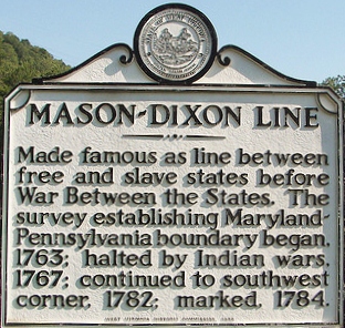 A New Mason-Dixon Line