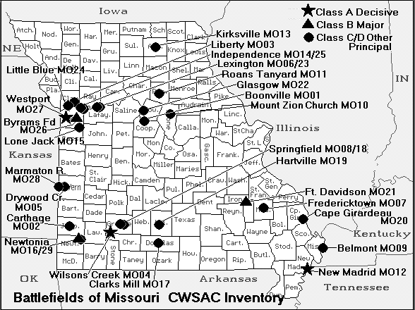 Map of Civil War battles in Missouri.gif