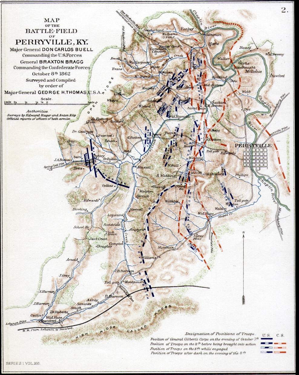 Battle of Perryville Civil War Map.gif