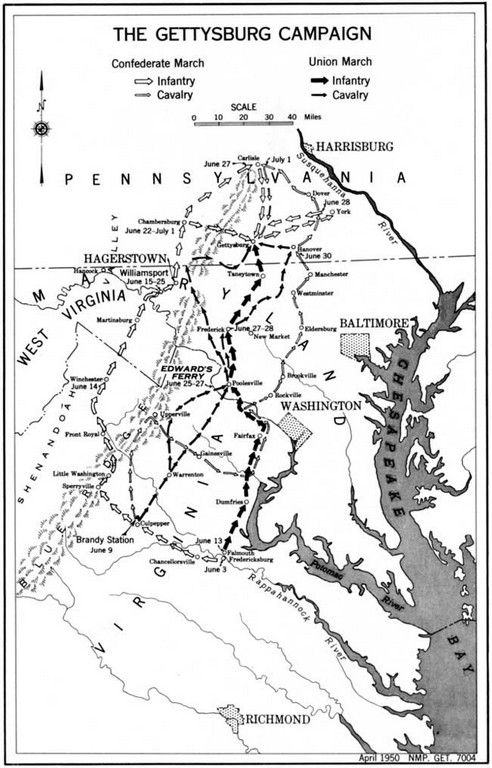 Picketts Charge and Gettysburg Campaign Map.jpg