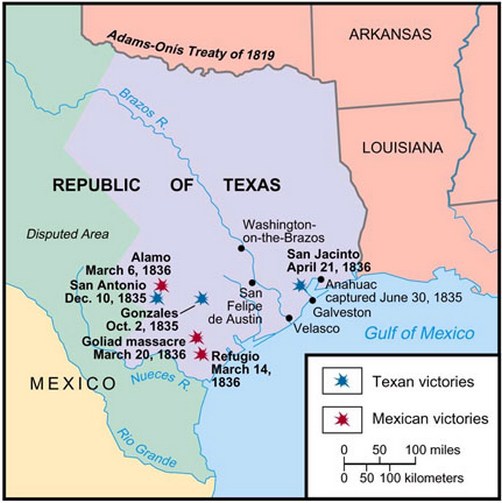 When was Republic of Texas formed Map.jpg