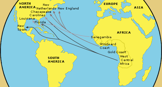 Atlantic slave trade routes to the US.gif