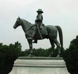 Statue of Grant astride his favorite horse.jpg
