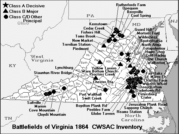 Civil War Battle of Lynchburg Battlefield Map.gif
