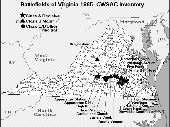 Civil War Appomattox Battlefield Map.gif