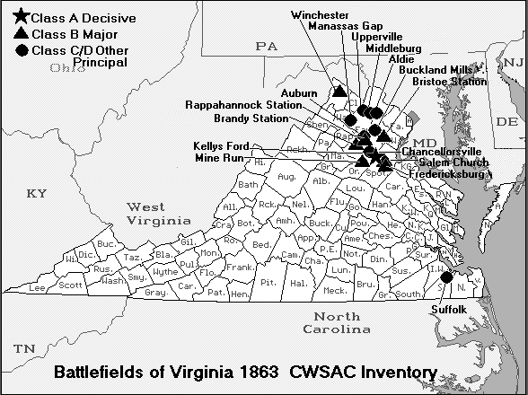 Battle of Chancellorsville, Virginia, Map.gif