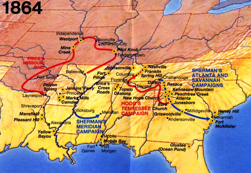 Map of Civil War and Western Theater in 1864.jpg